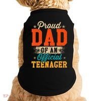 Proud Dad Of Nager 13th Birthday Gift Doggie Tank thumb 0