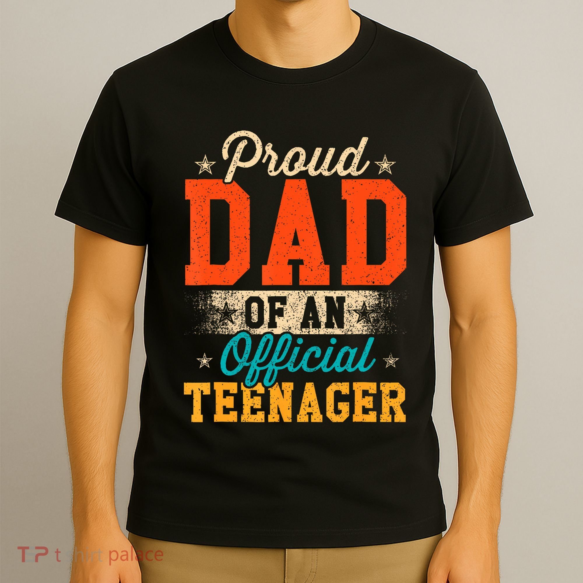 Proud Dad Of Nager 13th Birthday Gift T-Shirt