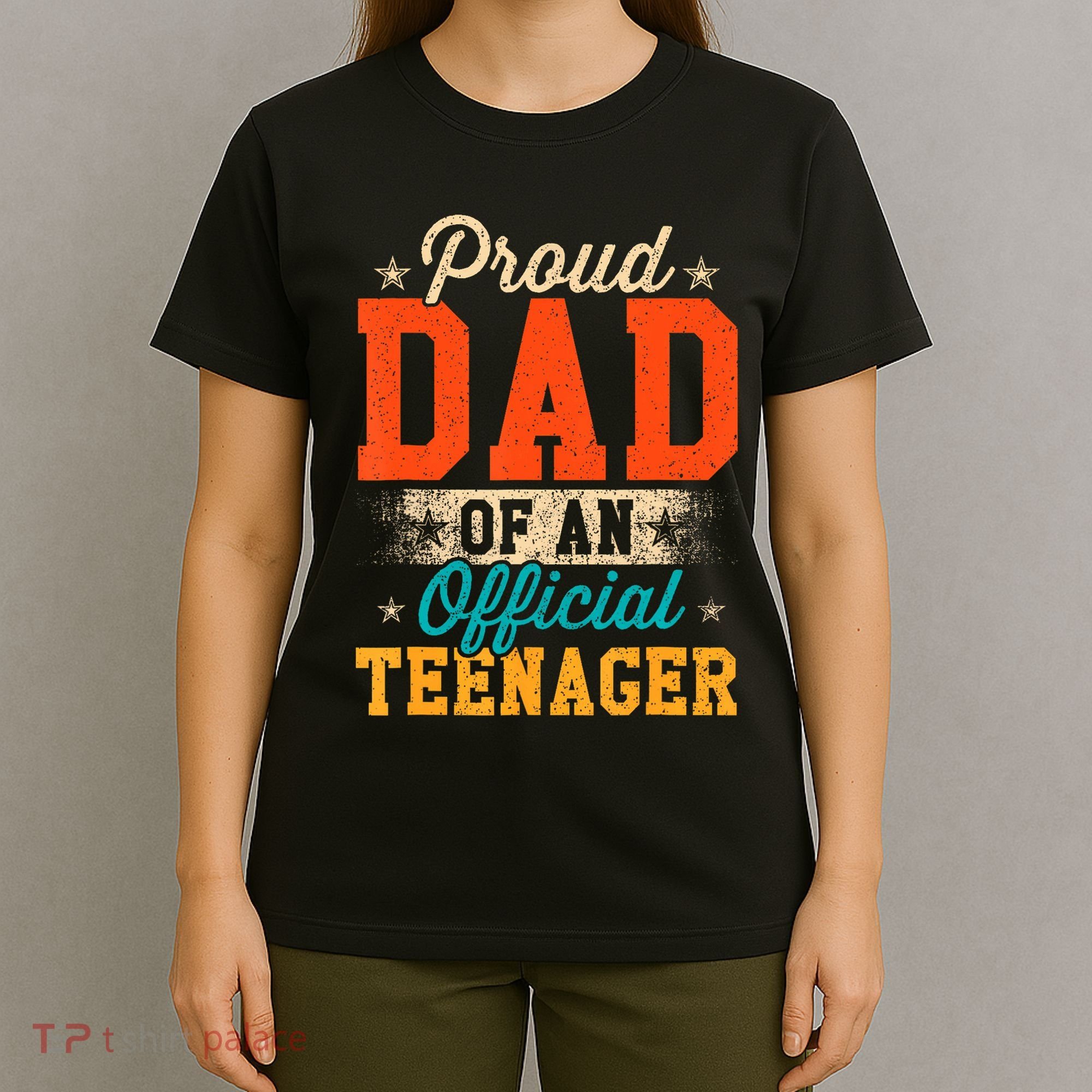 Proud Dad Of Nager 13th Birthday Gift T-Shirt