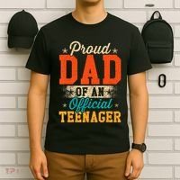 Proud Dad Of Nager 13th Birthday Gift T-Shirt thumb 6