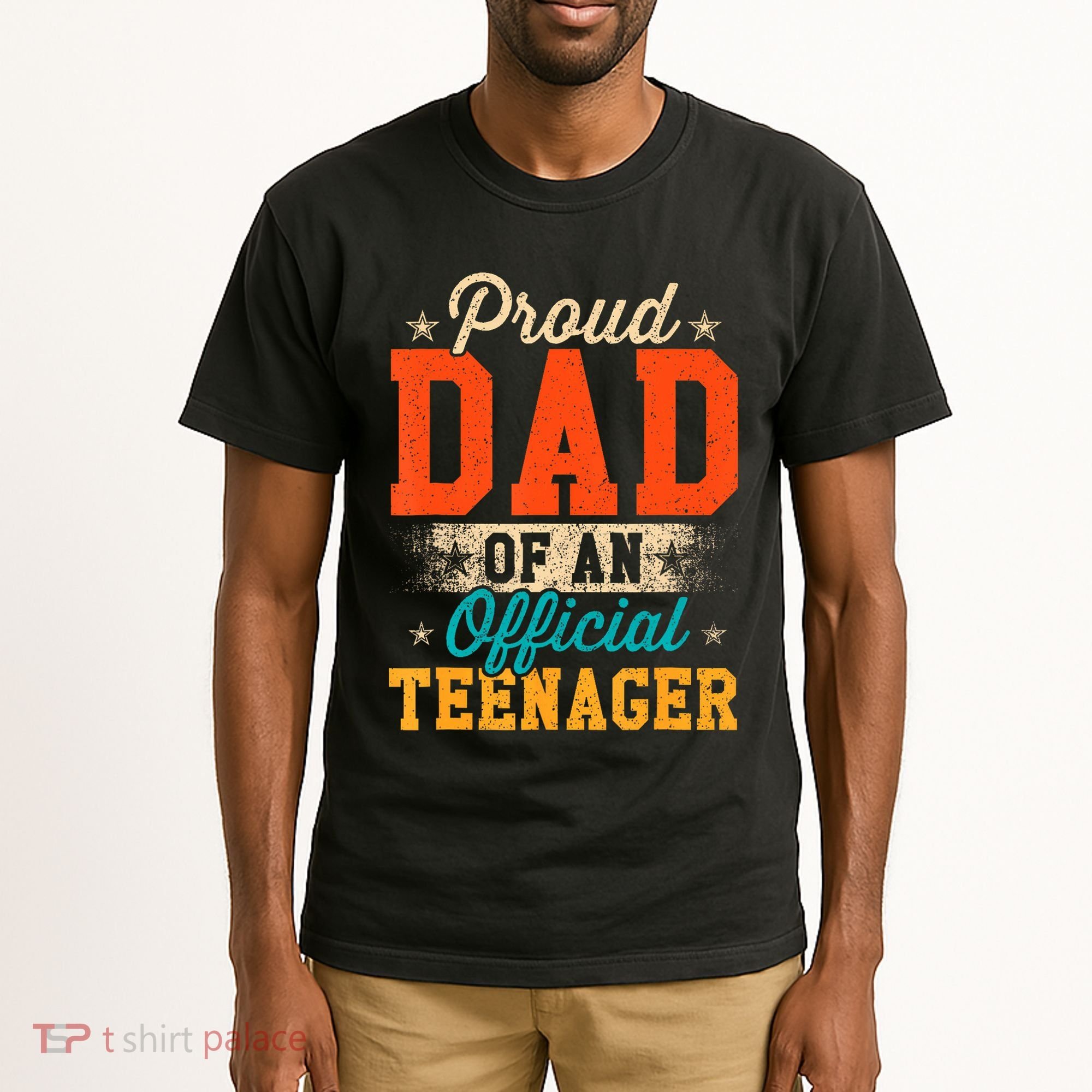 Proud Dad Of Nager 13th Birthday Gift Tall T-Shirt