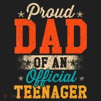 Proud Dad Of Nager 13th Birthday Gift Beanie thumb 2