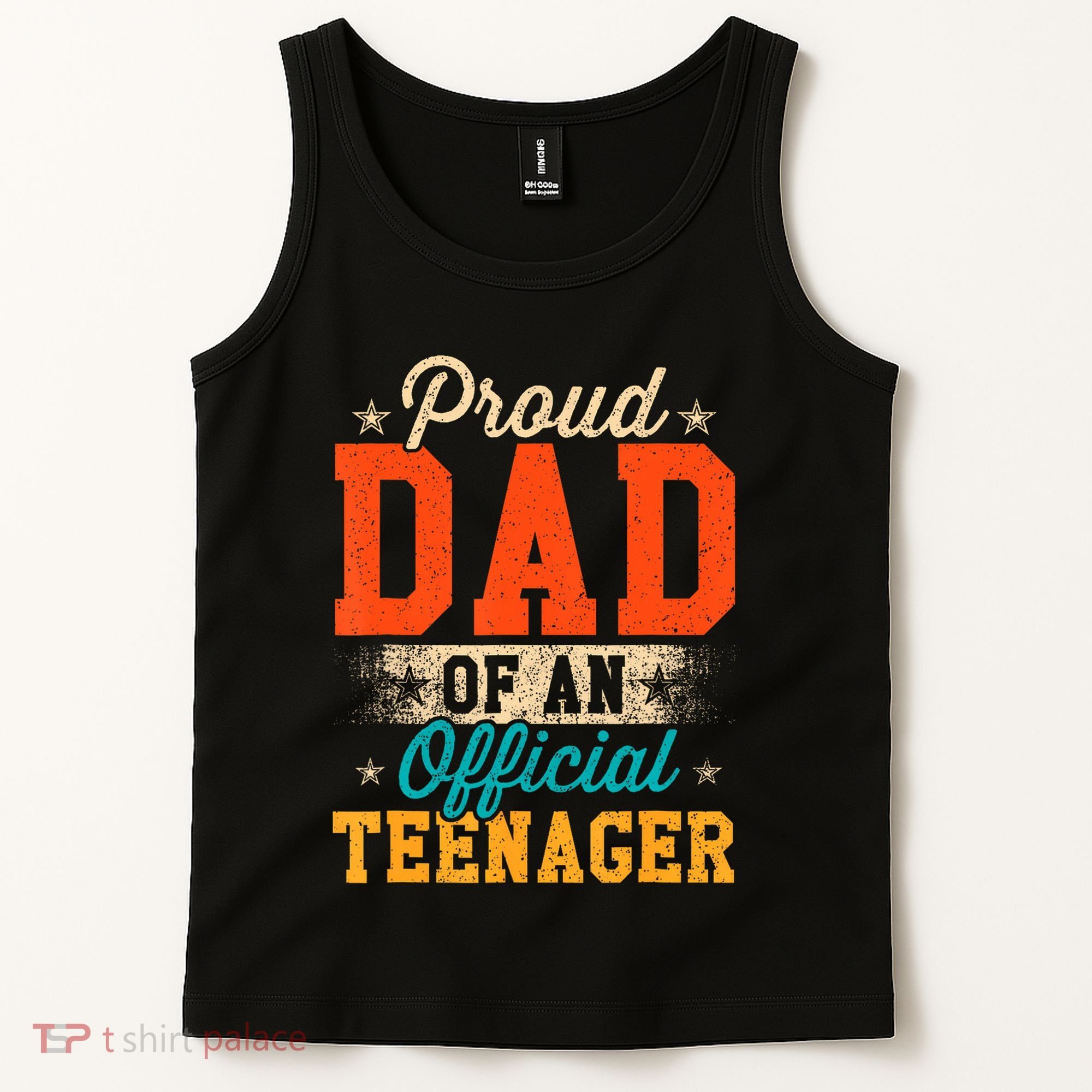 Proud Dad Of Nager 13th Birthday Gift Tank Top