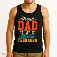 Proud Dad Of Nager 13th Birthday Gift Tank Top thumb 3