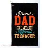 Proud Dad Of Nager 13th Birthday Gift Golf Towel thumb 0
