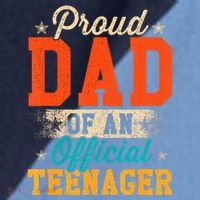 Proud Dad Of Nager 13th Birthday Gift Raglan Baseball Sleeve Shirt thumb 2
