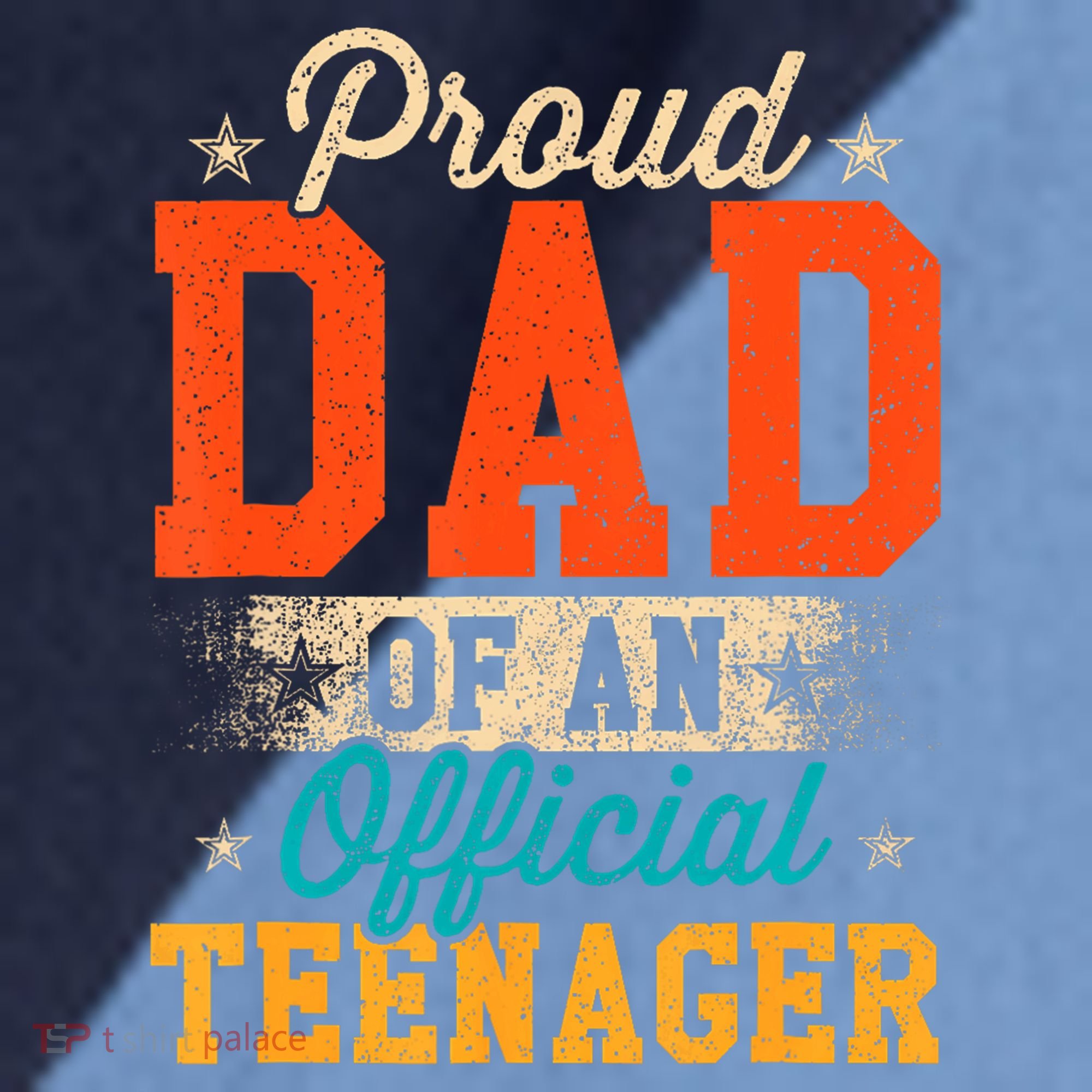 Proud Dad Of Nager 13th Birthday Gift Raglan Baseball Sleeve Shirt