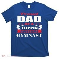Proud Dad Of A Flippin Awesome Gymnast Gymnastics Dad Funny Gift T-Shirt thumb 0