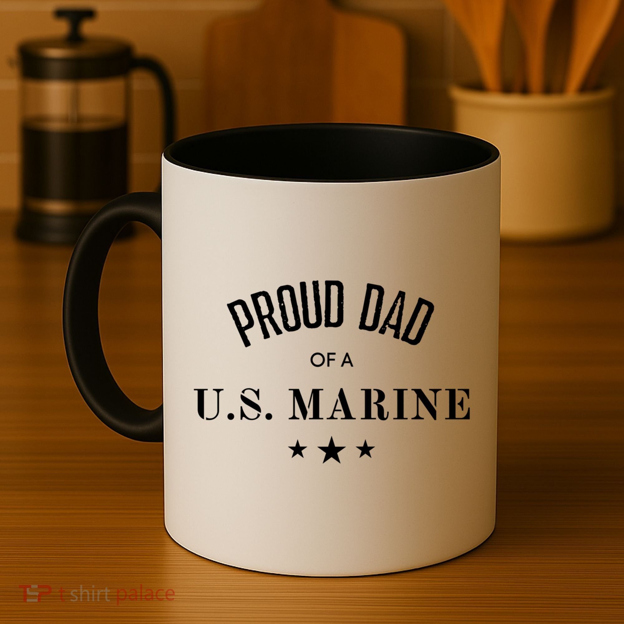 Proud Dad Of A U S Marine Gift Coffee Mug