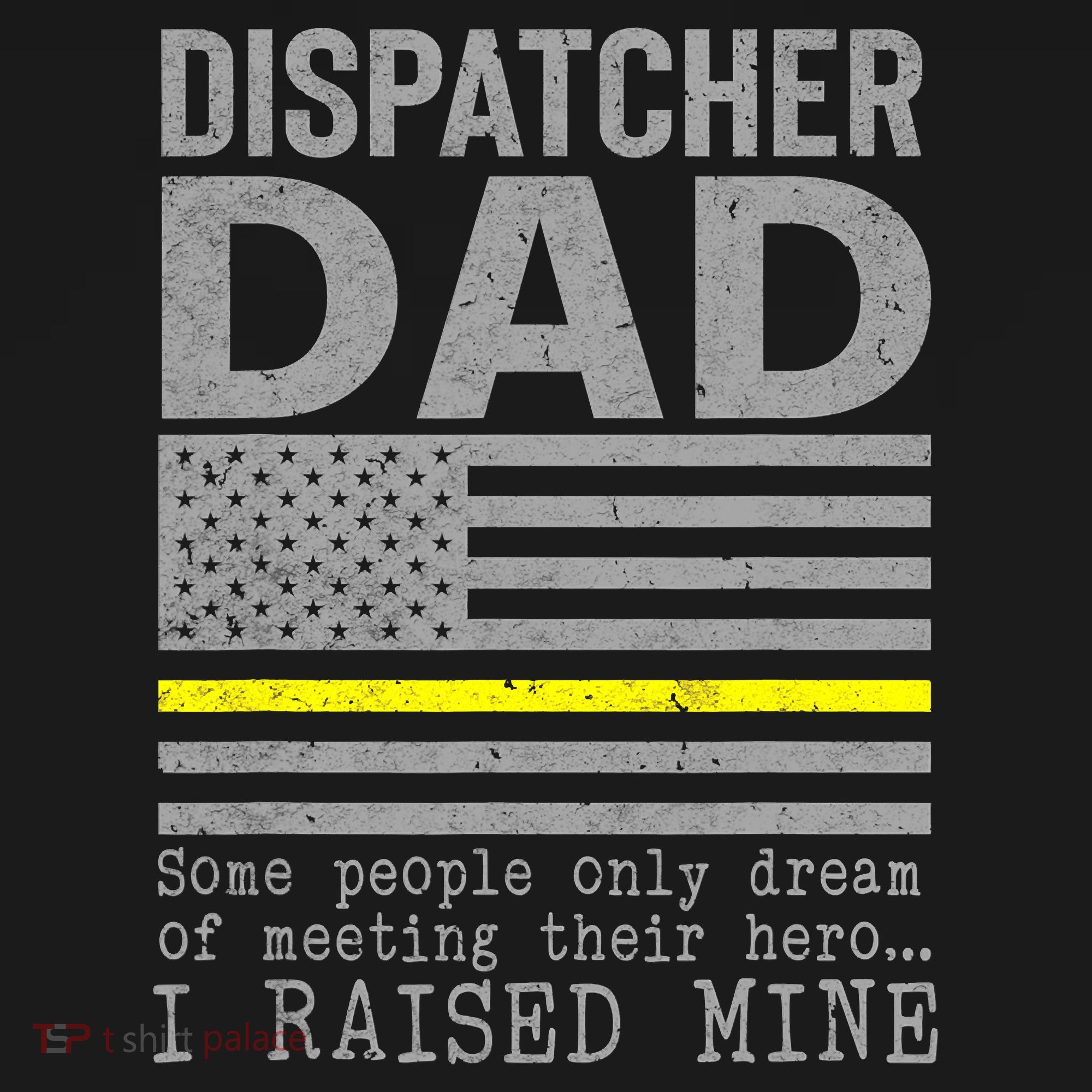 Proud Dad Of A 911 Dispatcher Thin Gold Line Dispatch Father Visor