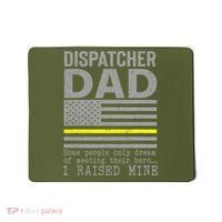 Proud Dad Of A 911 Dispatcher Thin Gold Line Dispatch Father Mousepad thumb 0