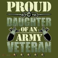 Proud Daughter Of A Army Veteran American Flag Military Gift T-Shirt thumb 7