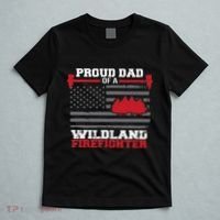 Proud Dad Of A Wildland Firefighter Wildfire Suppression Usa T-Shirt thumb 5