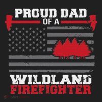 Proud Dad Of A Wildland Firefighter Wildfire Suppression Usa Beanie thumb 2