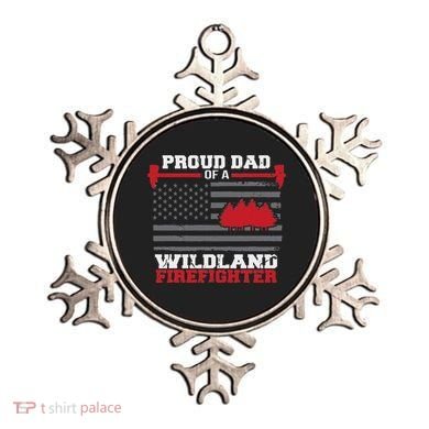 Proud Dad Of A Wildland Firefighter Wildfire Suppression Usa Ornament
