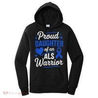 Proud Daughter Of An ALS Warrior Dad Mom ALS Awareness Month  Women's Hoodie thumb 0