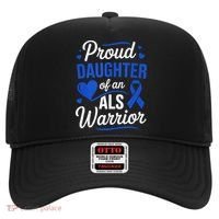 Proud Daughter Of An ALS Warrior Dad Mom ALS Awareness Month  Hat thumb 0