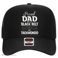 Proud Dad Of A Black Belt In Taekwondo Hat thumb 0