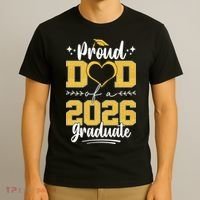 Proud Dad Of A 2026 Graduate Senior Grad T-Shirt thumb 3