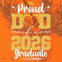 Proud Dad Of A 2026 Graduate Senior Grad Kati Licensed 12" Camo Cuffed Beanie thumb 2