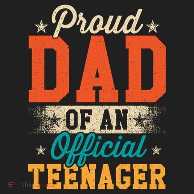 Proud Dad Of Teenager 13th Birthday Gift Boy Girl Plastic Christmas Ball Ornament