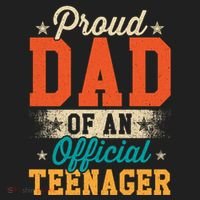 Proud Dad Of Teenager 13th Birthday Gift Boy Girl Plastic Christmas Ball Ornament thumb 1