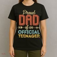 Proud Dad Of Teenager 13th Birthday 13 Years Old T-Shirt thumb 4