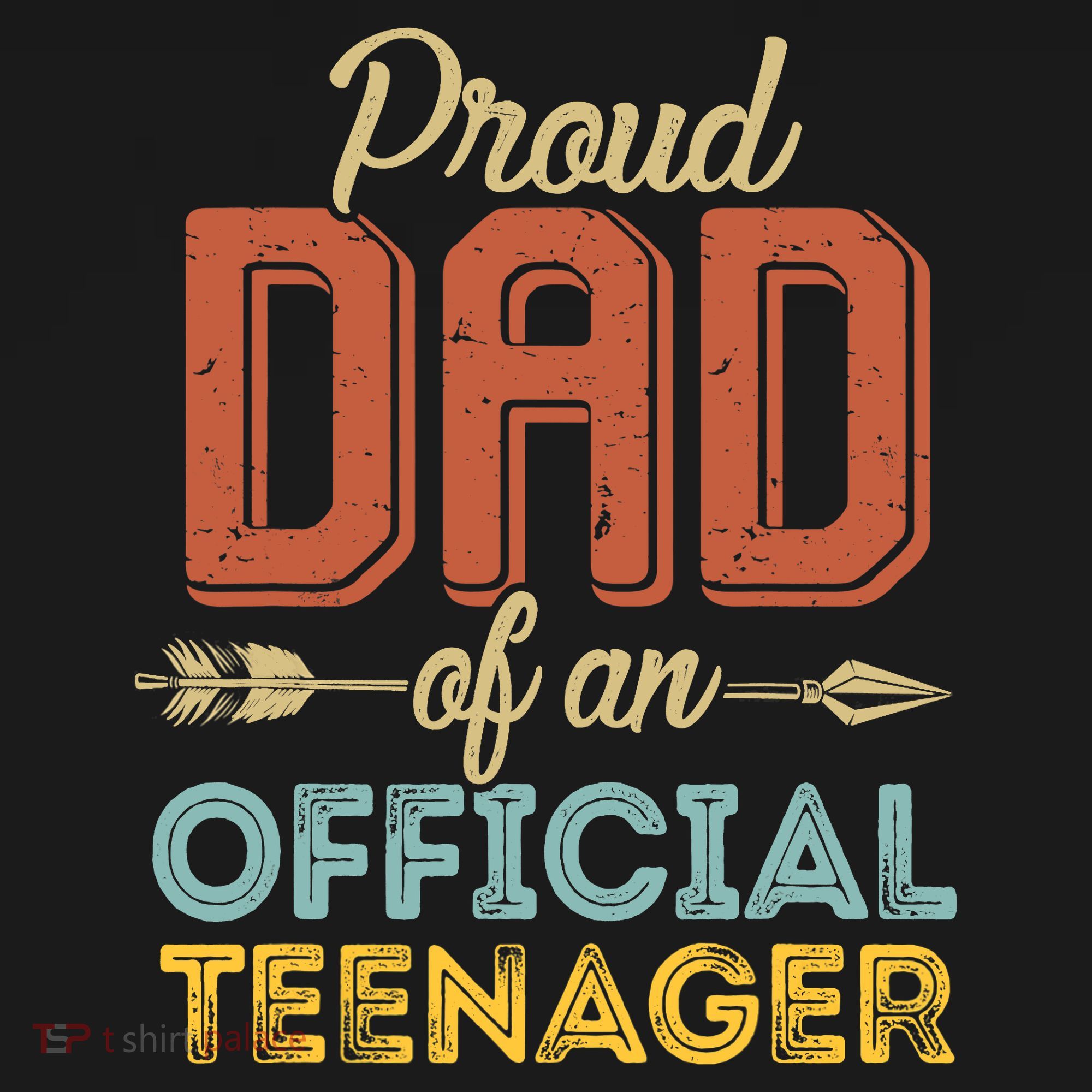 Proud Dad Of Teenager 13th Birthday 13 Years Old T-Shirt