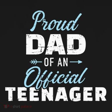 Proud dad of a teenager 13th birthday V-Neck T-Shirt