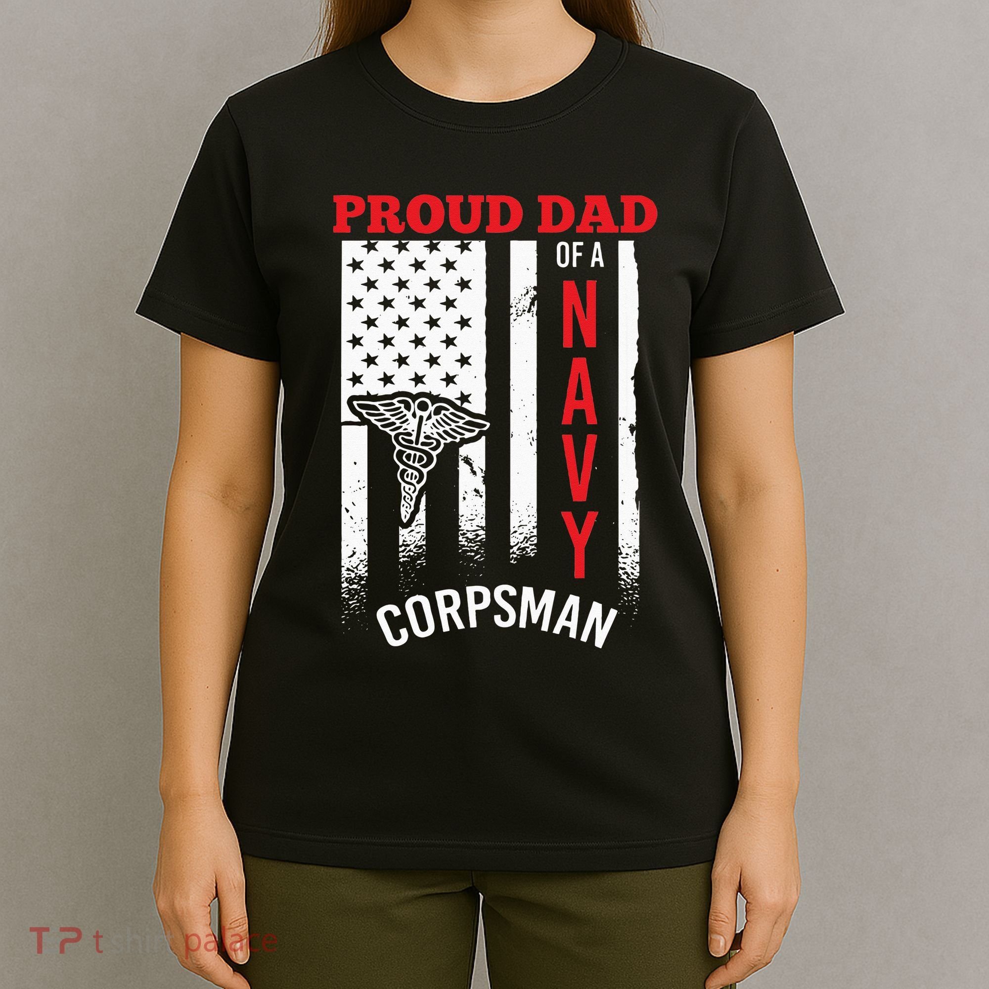 Proud Dad of Navy Corpsman T-Shirt
