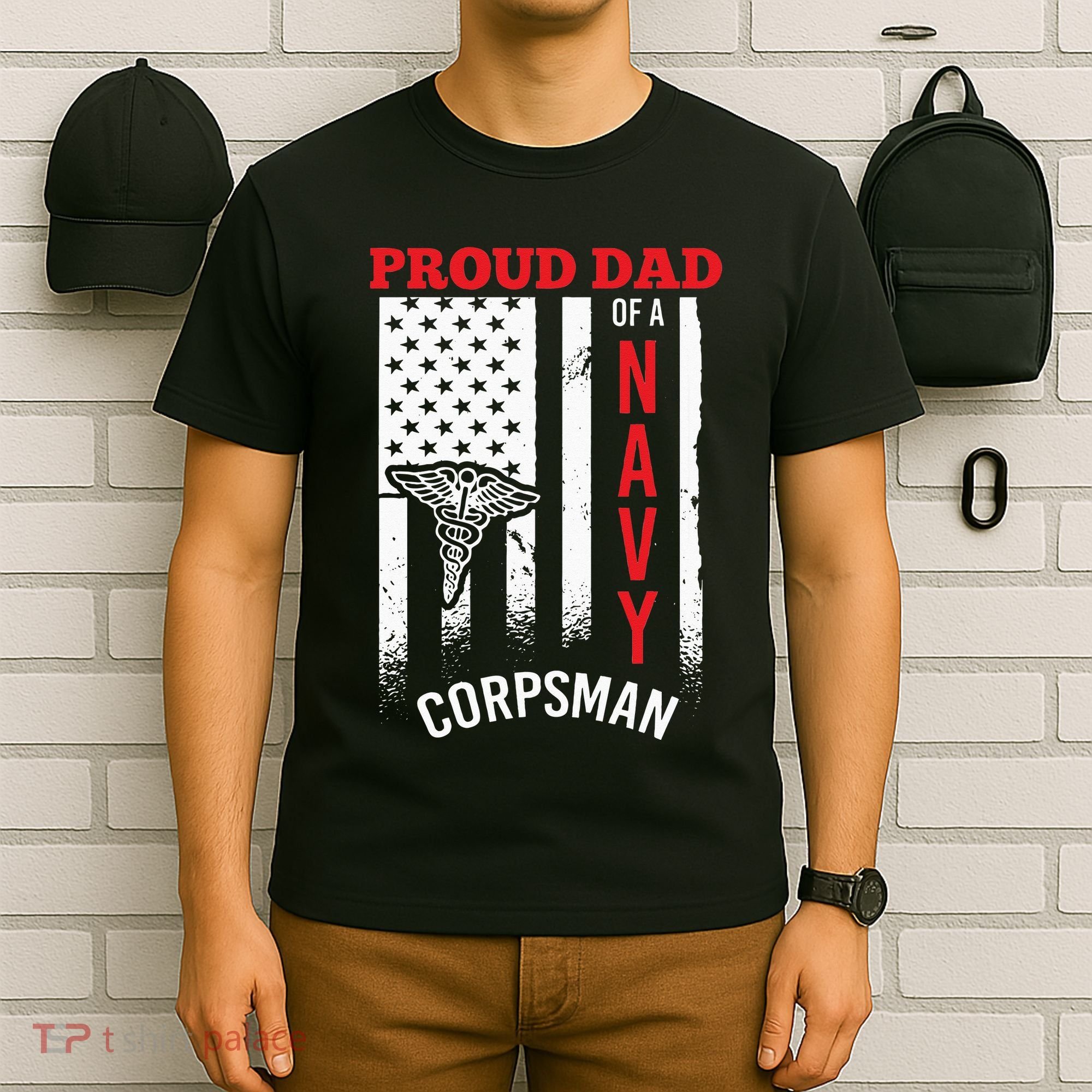 Proud Dad of Navy Corpsman T-Shirt