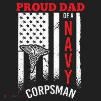 Proud Dad of Navy Corpsman Hat thumb 2
