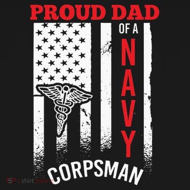 Proud Dad of Navy Corpsman Tall Hoodie