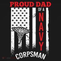 Proud Dad of Navy Corpsman Visor thumb 3