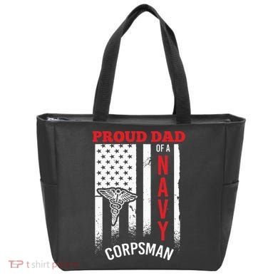 Proud Dad of Navy Corpsman Tote Bag