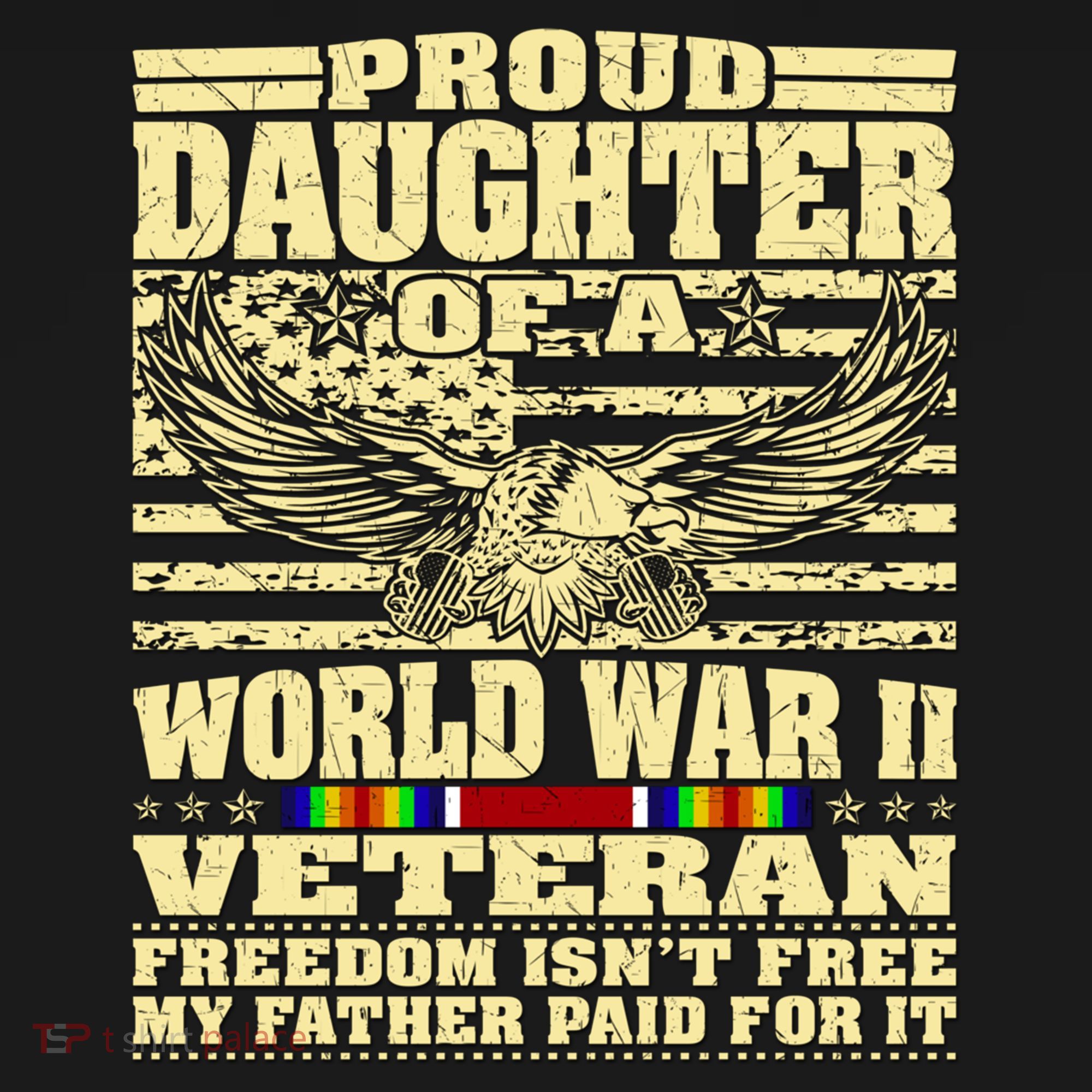 Proud Daughter Of A World War 2 Veteran Freedom IsnT Free Gift Women's Hoodie