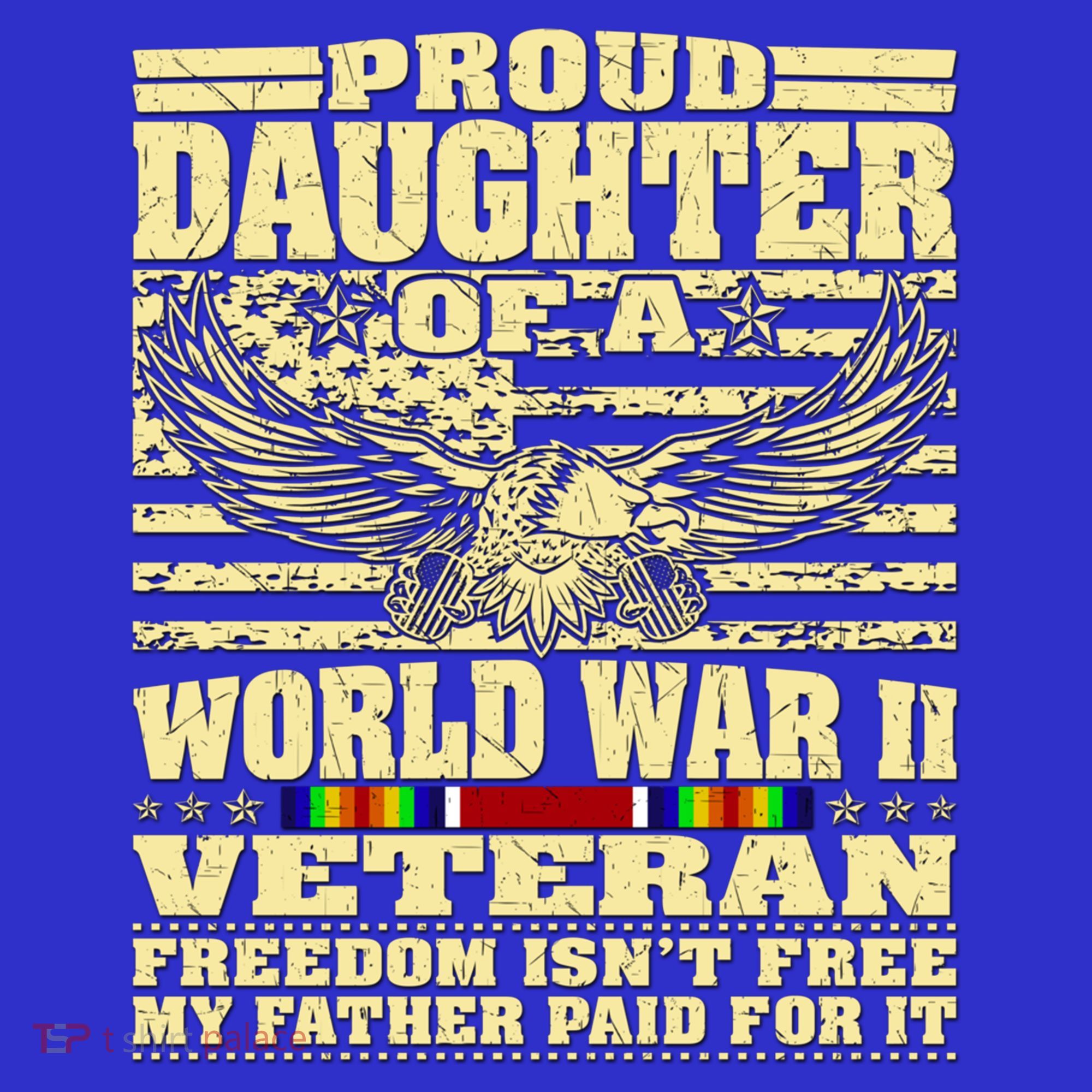 Proud Daughter Of A World War 2 Veteran Freedom IsnT Free Gift Apron