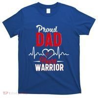 Proud Dad Of A Heart Warrior Chd Awareness Gift Funny Gift T-Shirt thumb 0