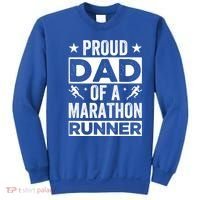 Proud Dad Of A Marathon Runner Son Father Of Son Runner Great Gift Sweatshirt thumb 0