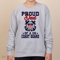 Proud Dad Of A Us Coast Guard Gift Women's Sweatshirt thumb 0