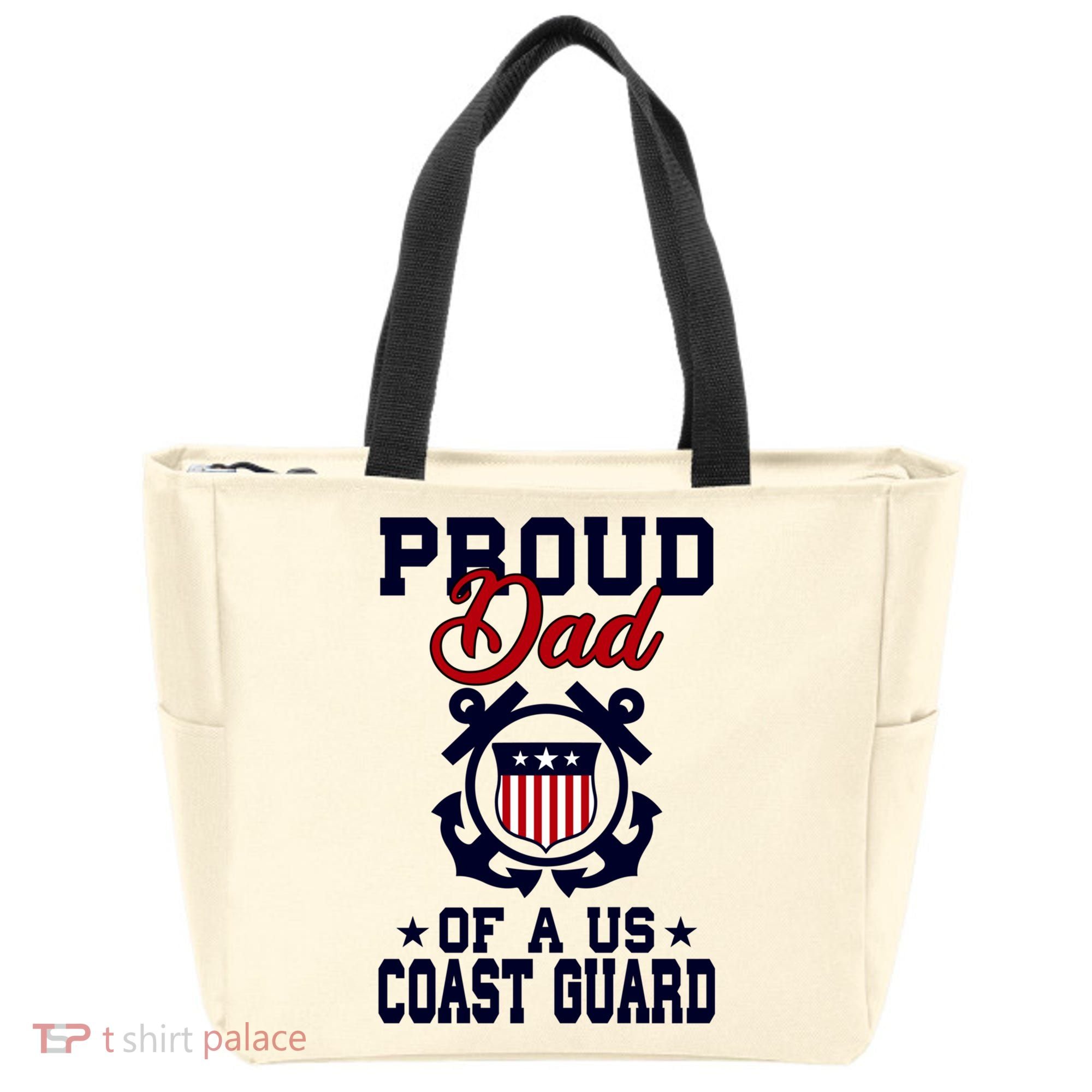 Proud Dad Of A Us Coast Guard Gift Tote Bag