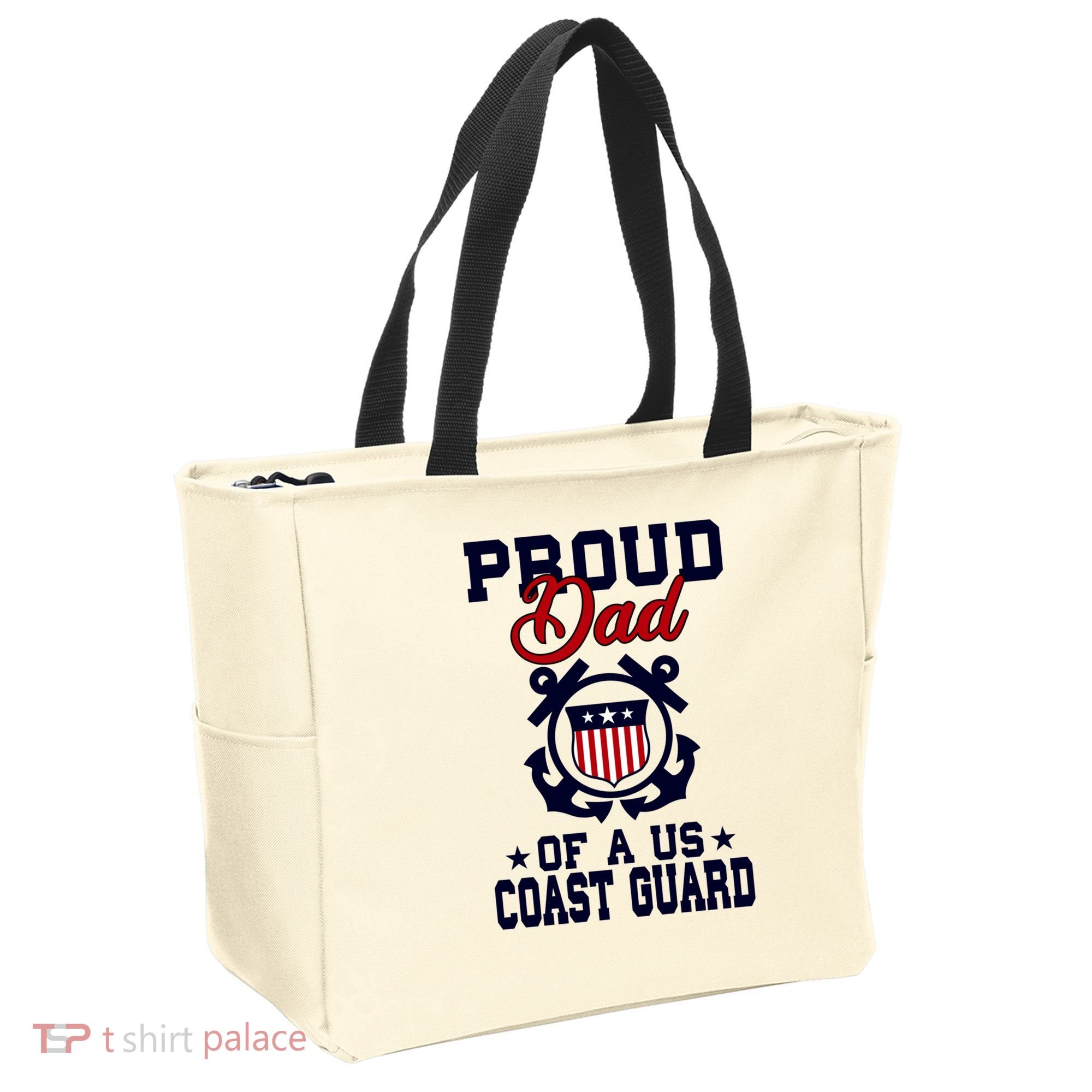 Proud Dad Of A Us Coast Guard Gift Tote Bag