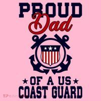 Proud Dad Of A Us Coast Guard Gift Coaster thumb 2