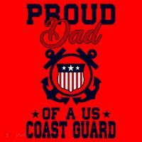 Proud Dad Of A Us Coast Guard Gift Santa Hat thumb 1