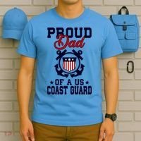 Proud Dad Of A Us Coast Guard Gift T-Shirt thumb 5