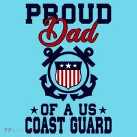 Proud Dad Of A Us Coast Guard Gift Kids T-Shirt thumb 4