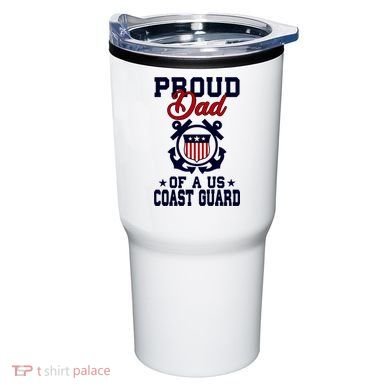 Proud Dad Of A Us Coast Guard Gift Tumbler