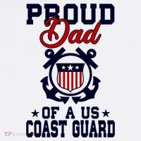 Proud Dad Of A Us Coast Guard Gift Mousepad thumb 1