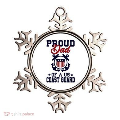 Proud Dad Of A Us Coast Guard Gift Ornament