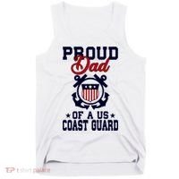 Proud Dad Of A Us Coast Guard Gift Tank Top thumb 0